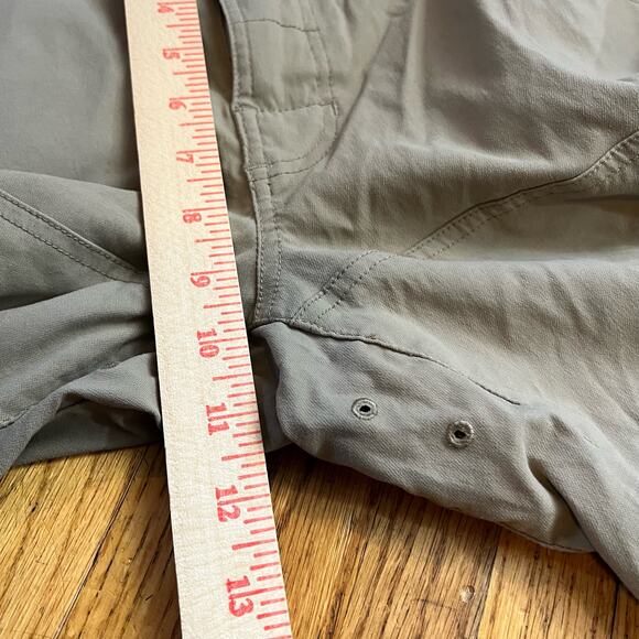 Prana Shorts Mens 30 X10 Zion Belted Cargo Tan Beige Hiking Nylon - Picture 9 of 11